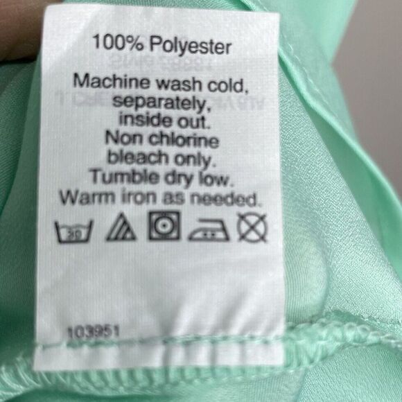 J.CREW Top Womens 2 Mint Green Sleeveless Popover Blouse NEW Blue Trim 58881 - Picture 9 of 9